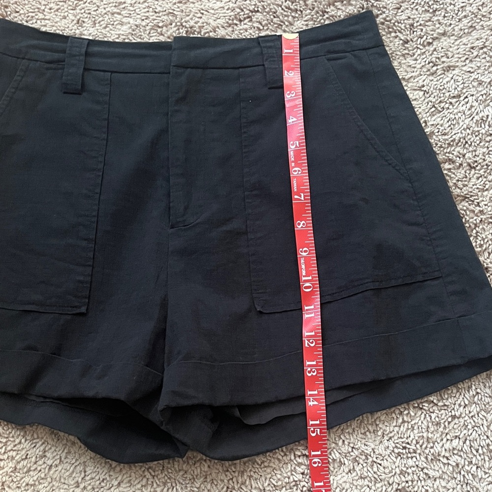 Lulu's Black High-Waist Shorts with Bow - Picture 11 of 11